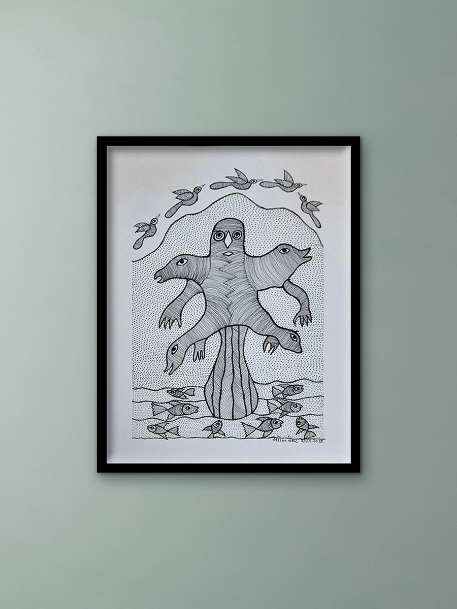 Buy Land and water body connection In Gond by Saroj Venkat Shyam