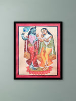 Buy Lord Krishna and Radha in Kalighat by Hasir Chitrakar