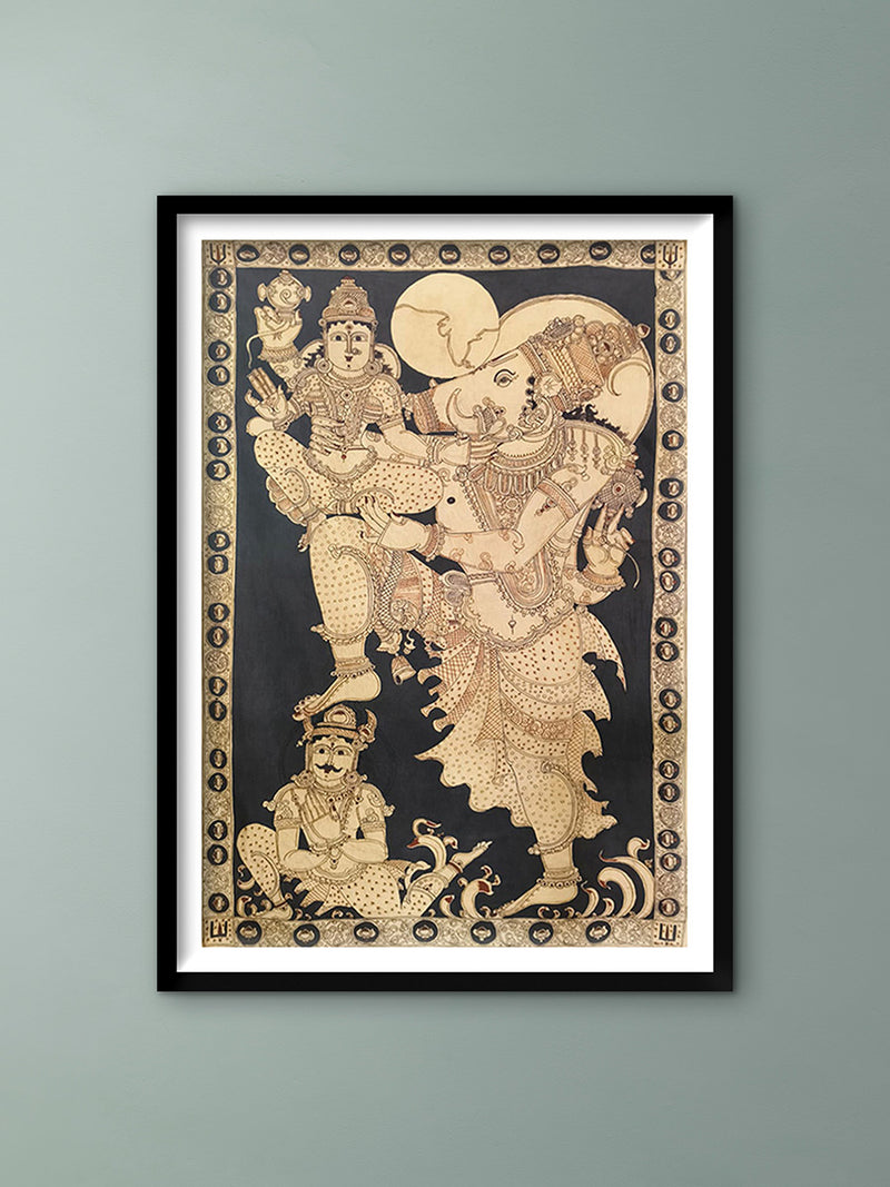 Buy Maha Vishnu Third Roop Handmade Painting in Kalamkari Art Now