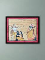 Buy Markandeya and Lord Shiva In Kalighat by Manoranjan Chitrakar