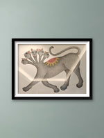 Buy Marvels of the Nature: Multi-faced Tiger in Gond Art by Venkat Shyam