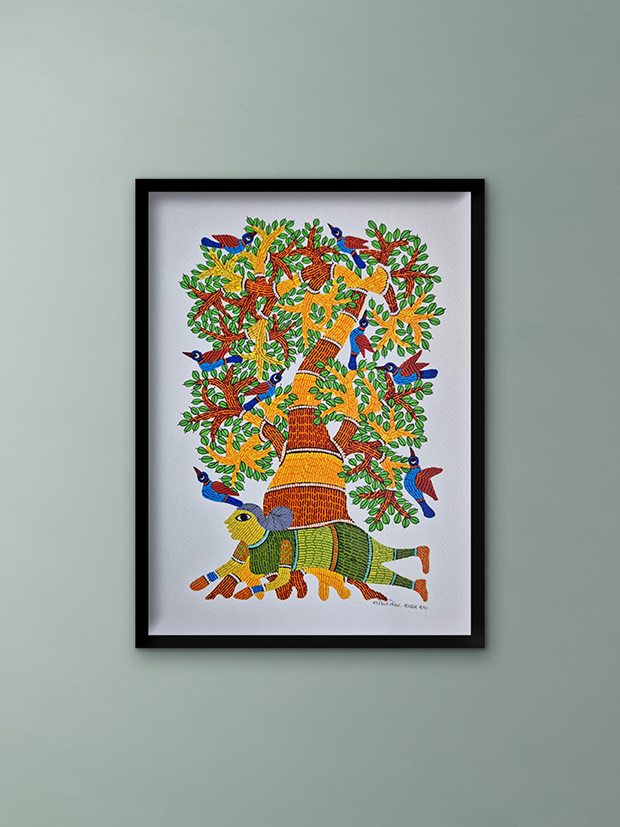 Nature and Human in Gond by Saroj Venkat Shyam