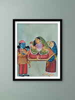 Buy Queen on her Throne In Kalighat by Hasir Chitrakar