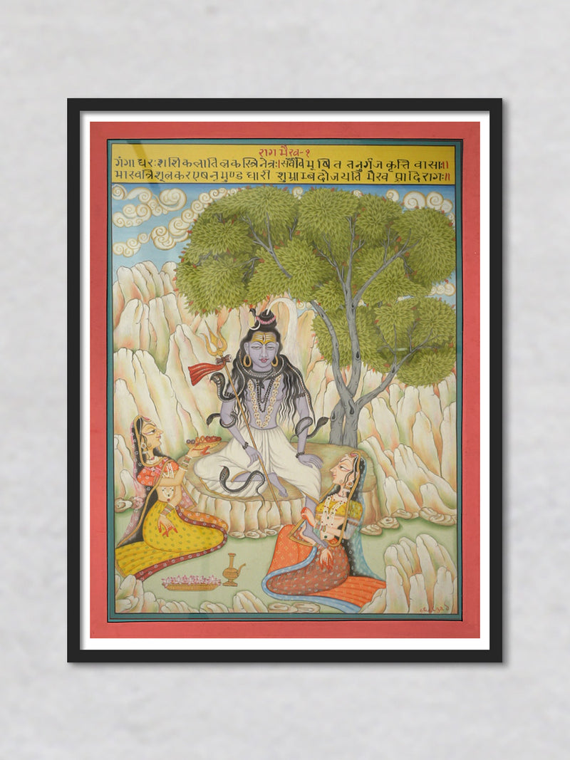 Buy Raag Bhairav , Kishangarh Art by Shehzaad Ali Sherani
