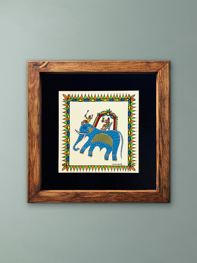 Buy Raja Bhoj Regal Elephant: A Pithora Depiction