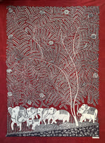 Buy Royal Elephant in Mata ni Pachedi by Sanjay Chitara