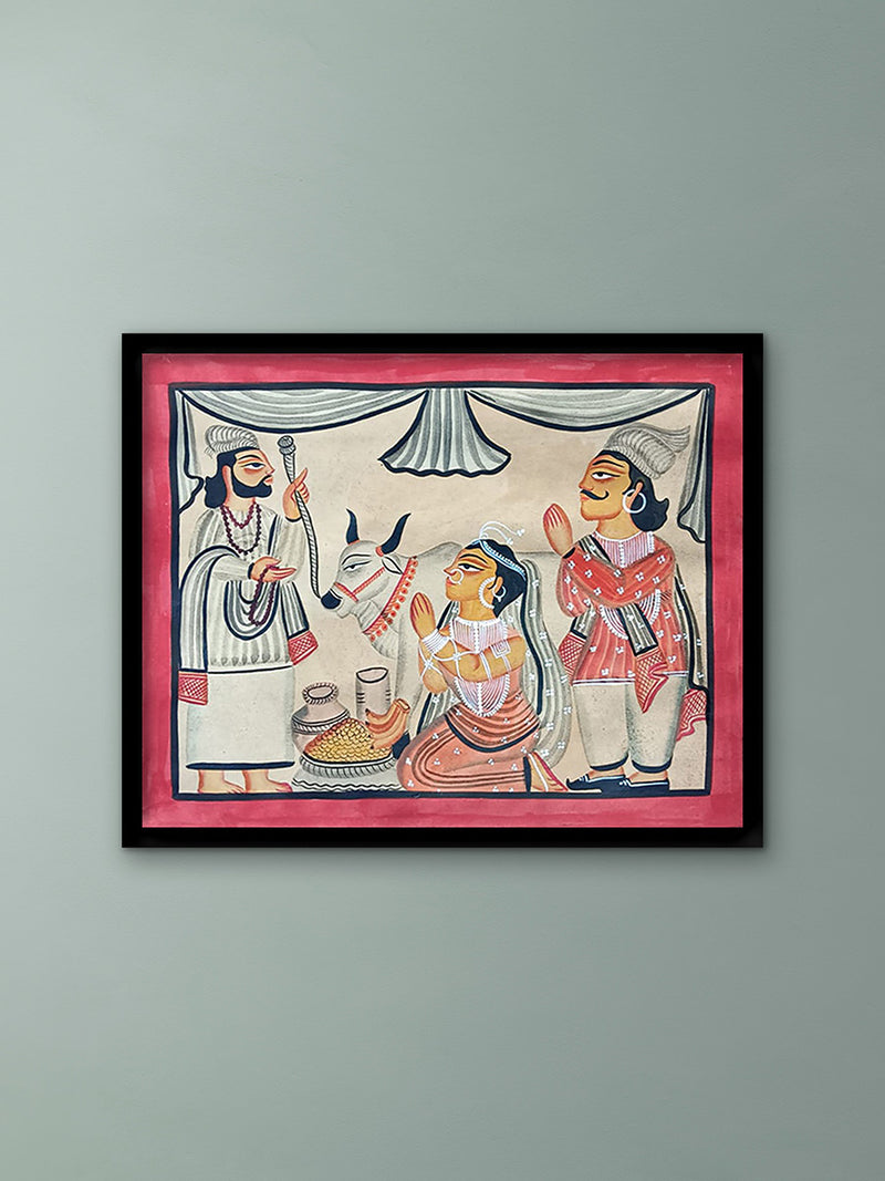 Buy Satya Pir and Sindhu Raja In Kalighat by Manoranjan Chitrakar