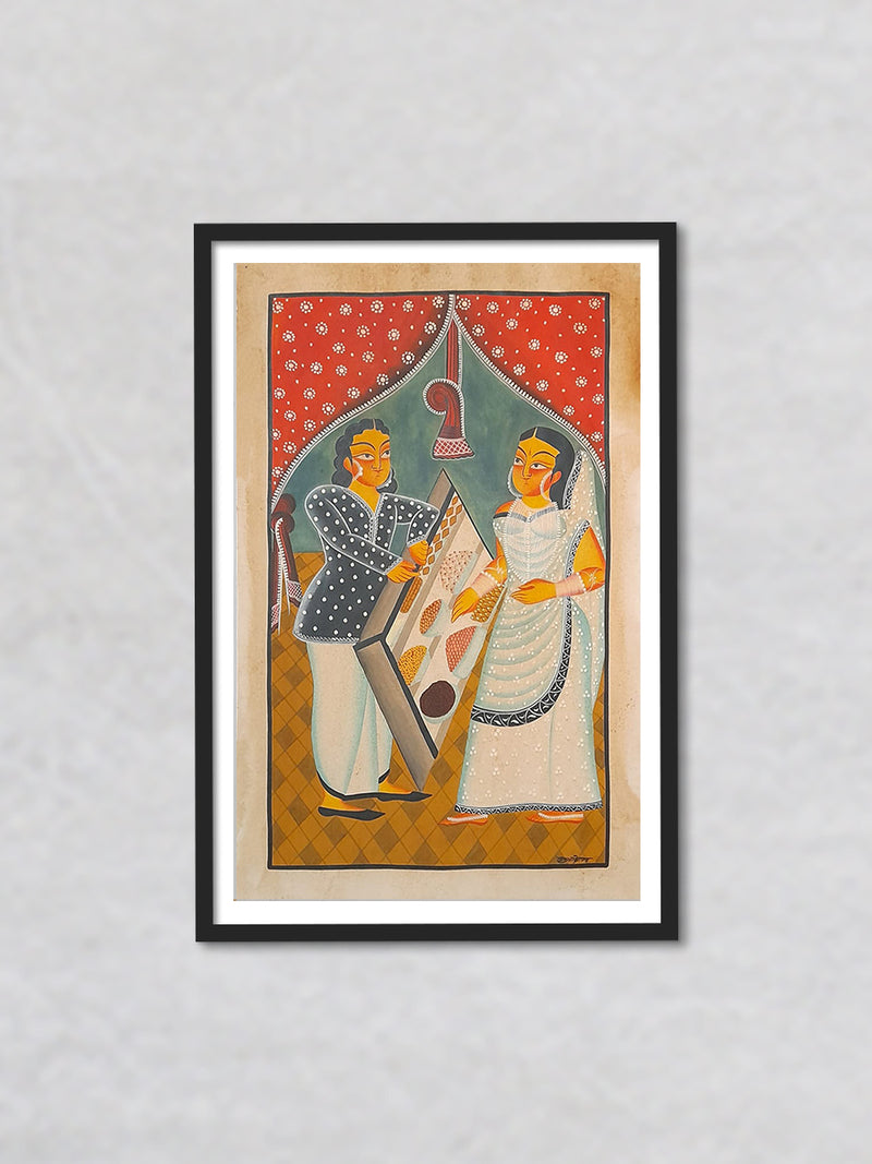 Buy Savouring Traditions A Culinary Journey in Khalighat Art by Sonali Chitrakar