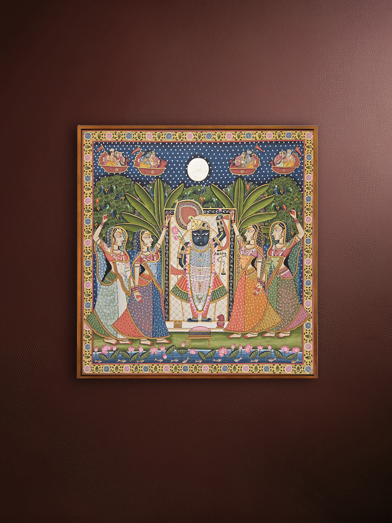 Buy Sharad Punima in Pichwai by Shehzaad Ali Sherani