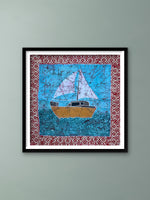 Buy Ship on Sea in Batik by Anwar Husen Khatri