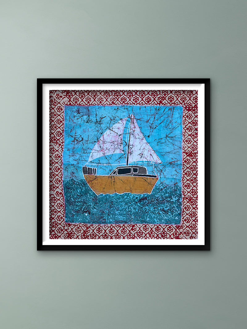 Buy Ship on Sea in Batik by Anwar Husen Khatri