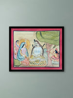 Buy Shiva and Parvati In Kalighat by Manoranjan Chitrakar