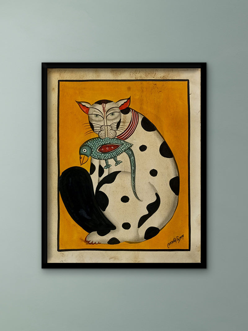 Buy The Cat's Prey in Kalighat by Sonali Chitrakar