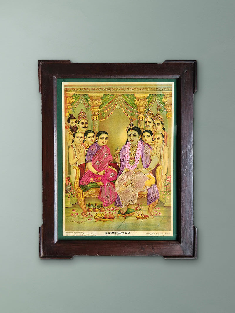 Buy The Ethereal Rukmini Kalyanam in Oleograph by C.G. Ramanujan