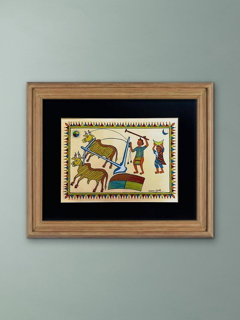 Buy The Farming Season in Pithora Art by Chanchal Soni