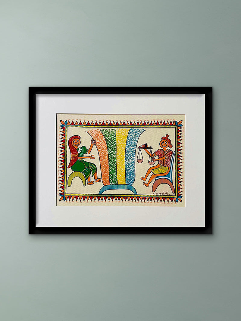 Buy The Grain Barter in Pithora Art by Chanchal Soni