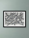 Buy The Monochromatic Marine Life In Gond by Sandeep Dhurve