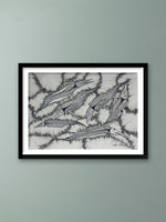 Buy The Monochromatic Marine Life In Gond by Sandeep Dhurve