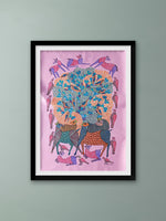Buy The Nature's Collage in Gond by Braj Bhooshan Dhurwey