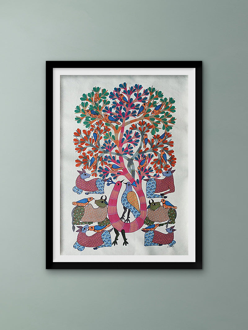 Buy The Nature's Play in Gond by Braj Bhooshan Dhurwey