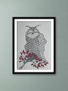 Buy The Watchful Owl In Gond by Sandeep Dhurve