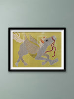 Buy The Winged Flight In Gond Art by Venkat Shyam