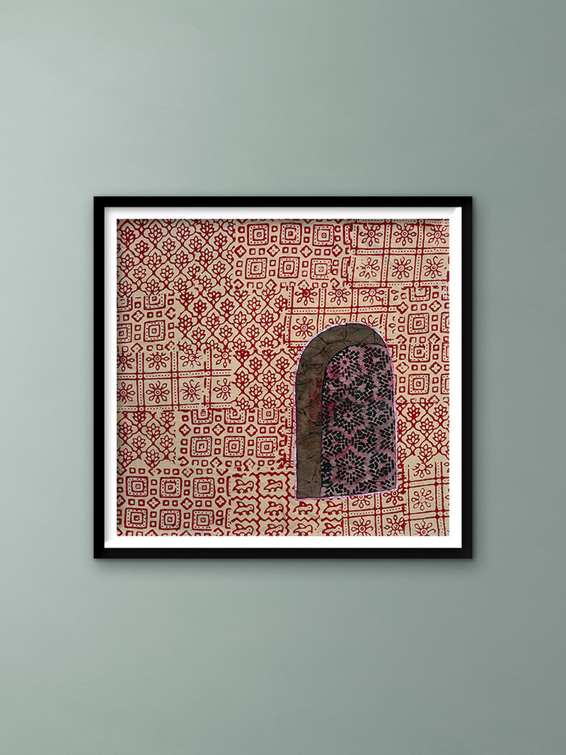 Buy Window on traditional wall in Batik by Anwar Husen Khatri