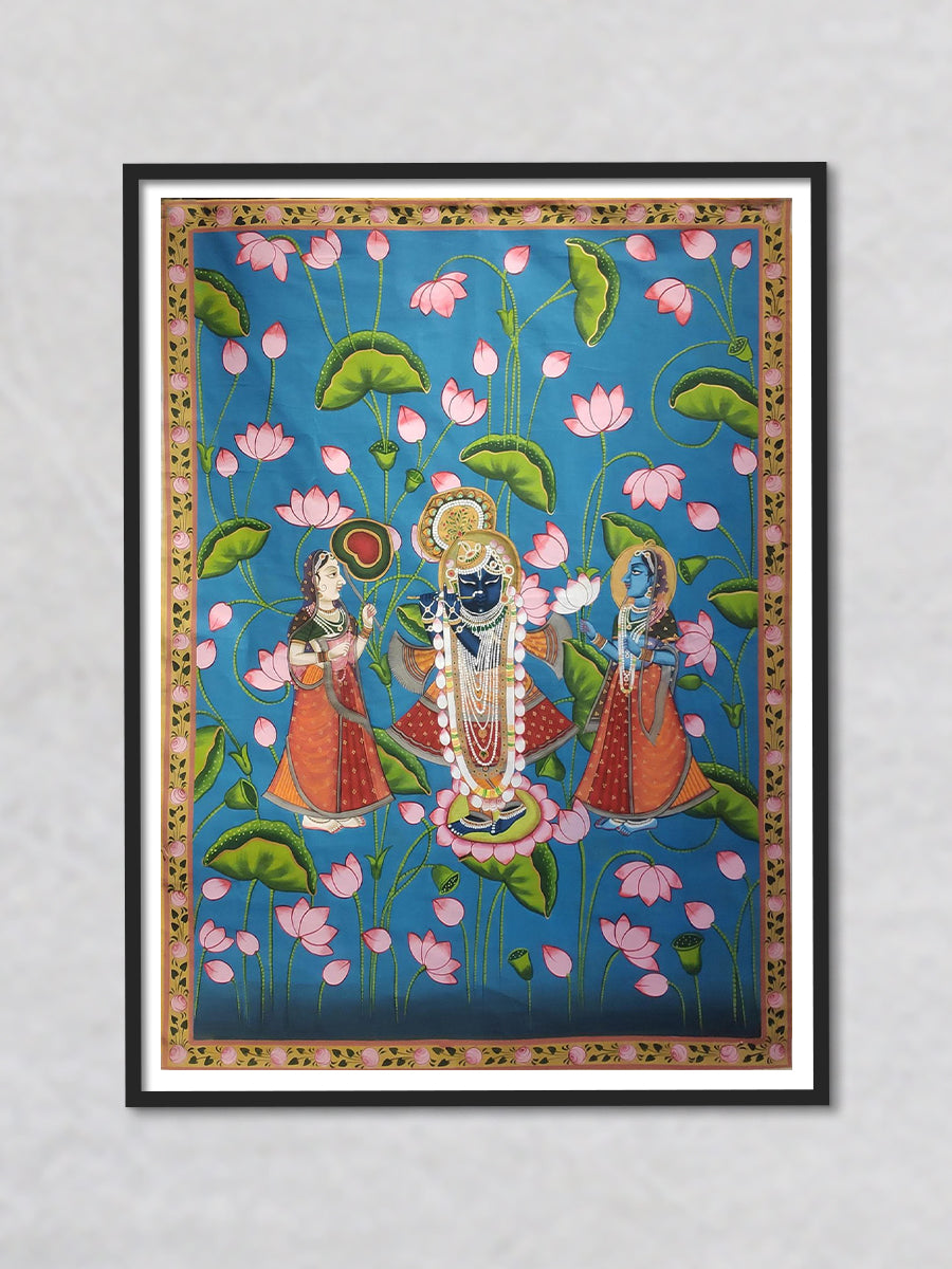 Buy Worshipping Shrinath Ji, Painting By Shehzaad Ali Sherani