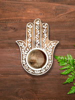 Buy Hand shaped Diya art by Vikas Singh at memeraki.com