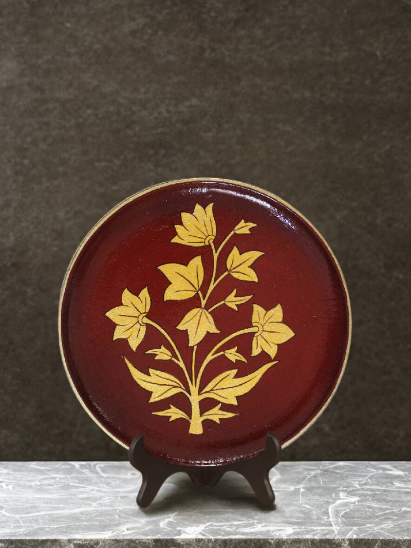 Shop 8" Hand-painted Mughal Floral Decor plate