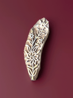 Shop A Cluster of Floral Blossoms: Wooden Kalamkari Block by K. Gangadhar
