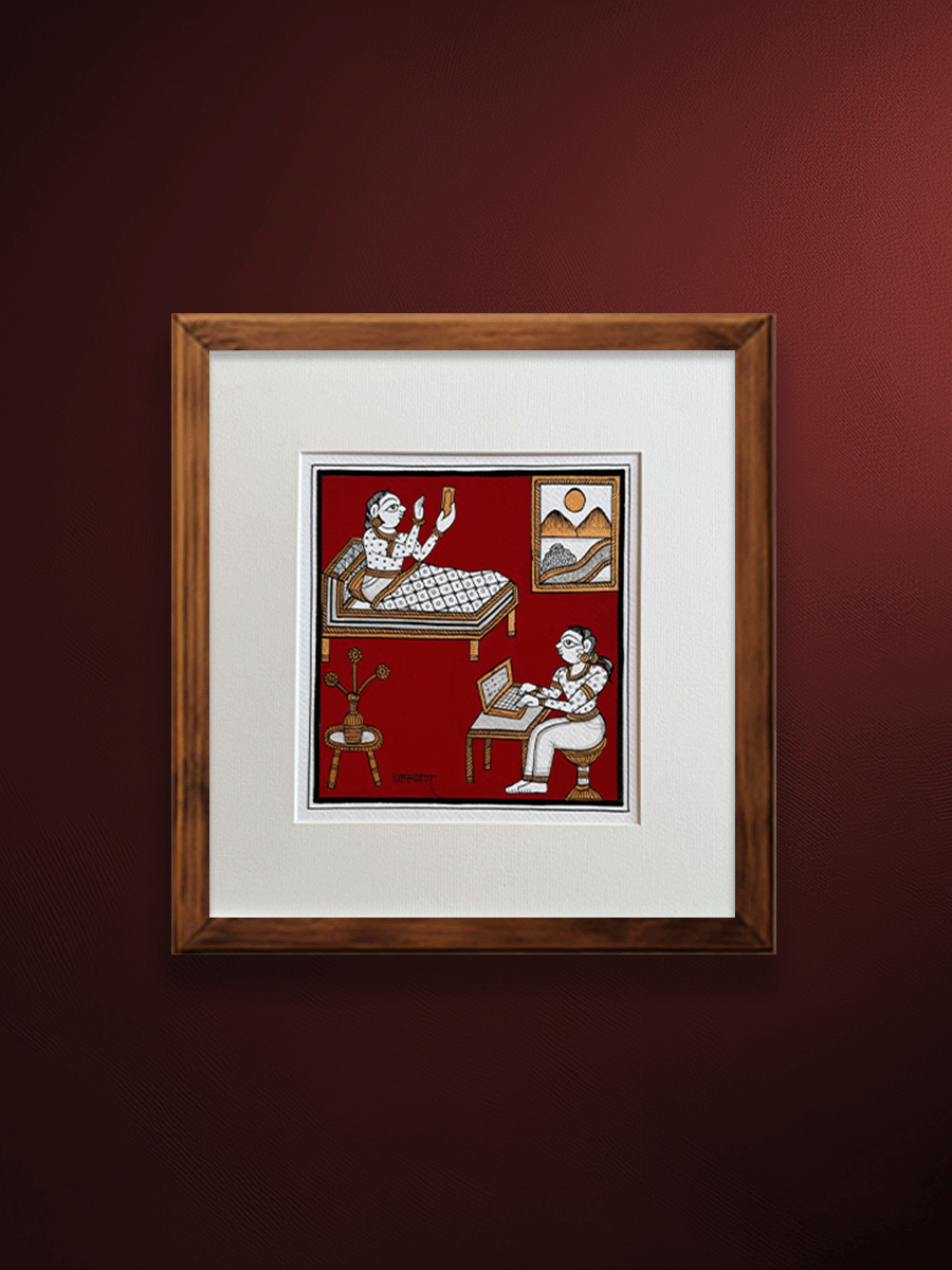 Shop A Contemporary Life: A Phad Painting by Kalyan Joshi