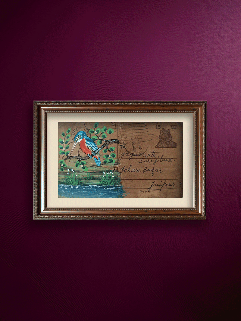 Shop A Flight into Eternity – The Mughal Miniature Postcard by Mohan Prajapati