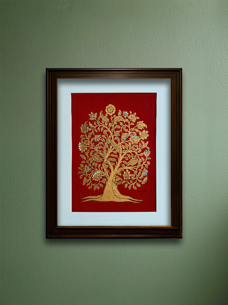 Shop A Golden Tree: A Phad Painting by Kalyan Joshi
