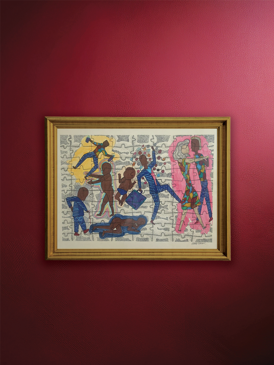 shop A Man's Life: A Contemporary Depiction in Gond by Sandeep Dhurve