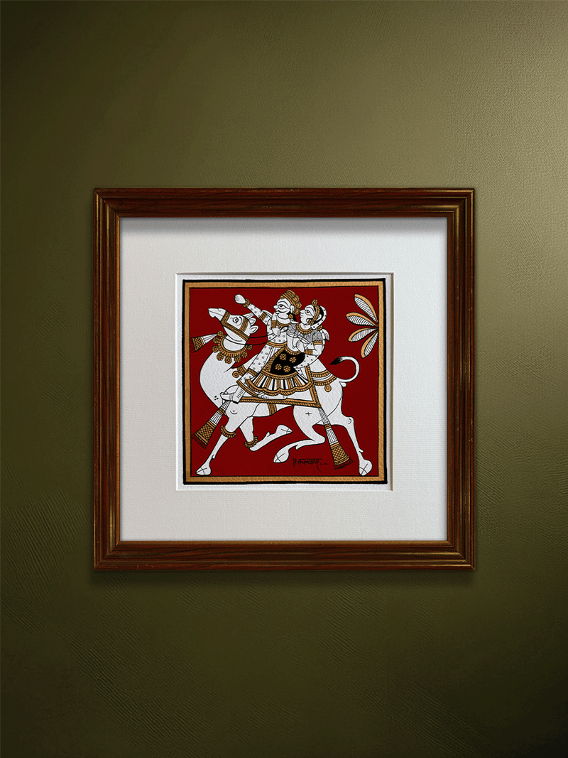 Shop A Royal Camel Ride: A Phad Painting by Kalyan Joshi