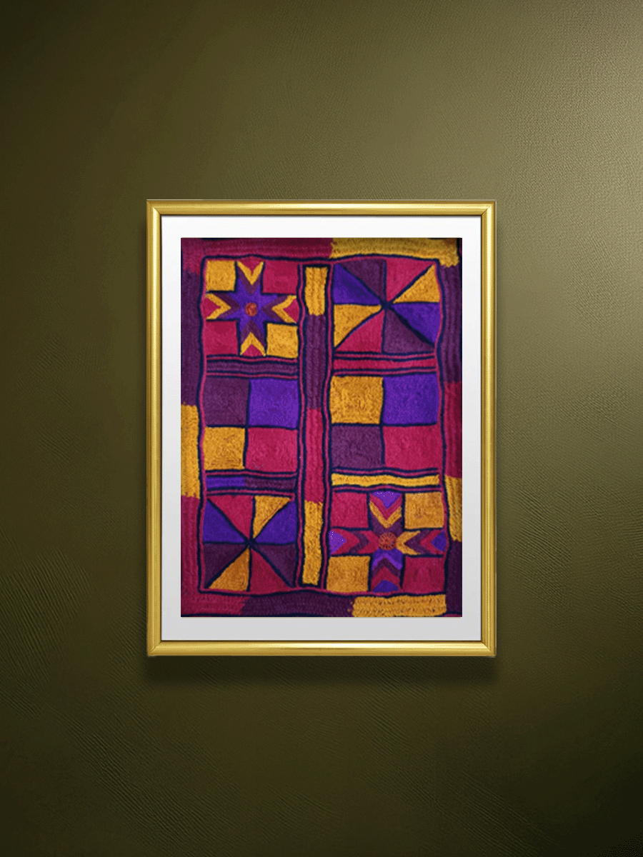 Shop A Tapestry of Color and Geometry in Banjara Embroidery by Sapavat Siddu