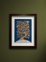 Shop A Whimsical Tree, Birds and Fishes: A Phad Painting by Kalyan Joshi