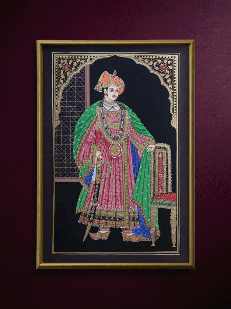 Shop Amritsari Pair : Miniature Painting By Rajendra Sharma