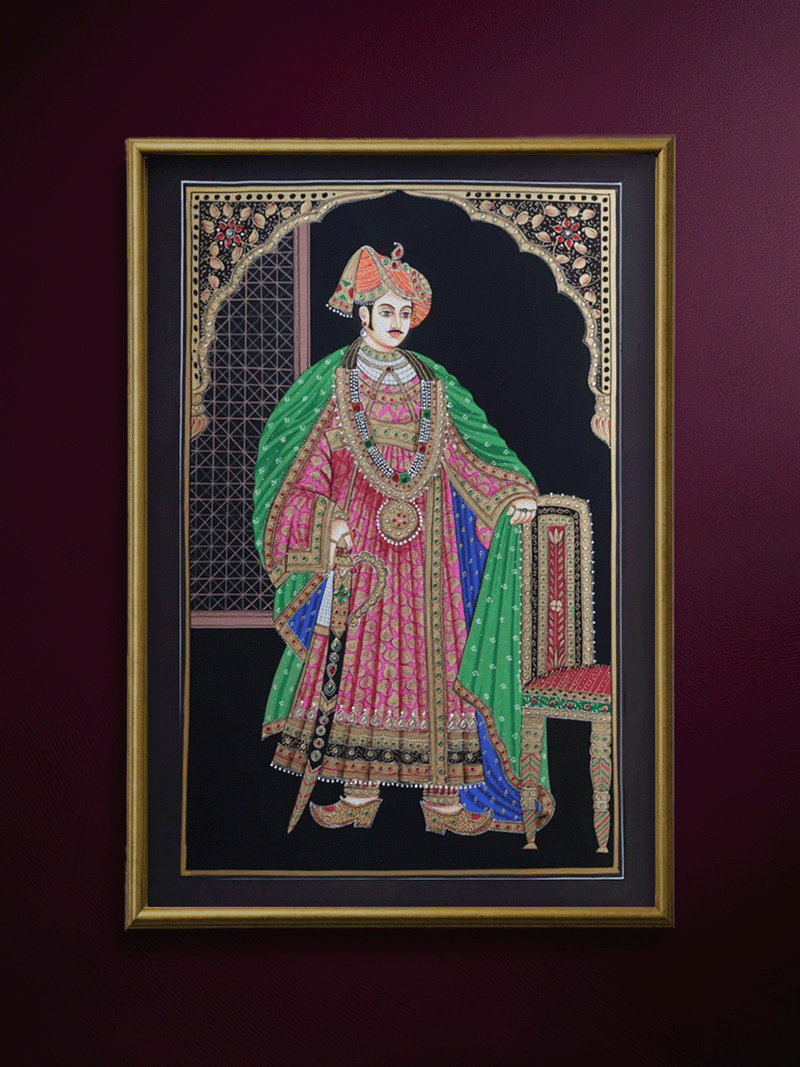 Shop Amritsari Pair : Miniature Painting By Rajendra Sharma