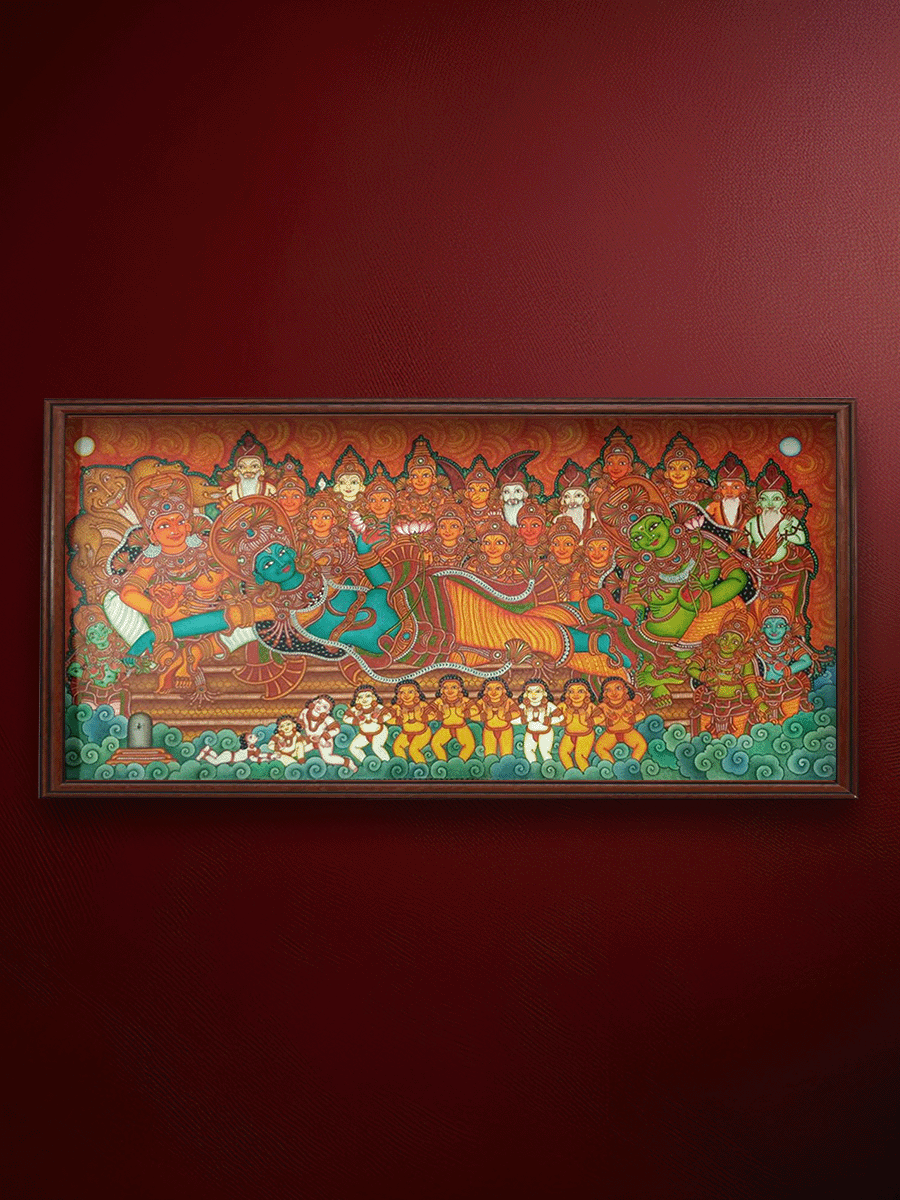 Shop Ananthashayanam Kerala Mural Painting by Adarsh