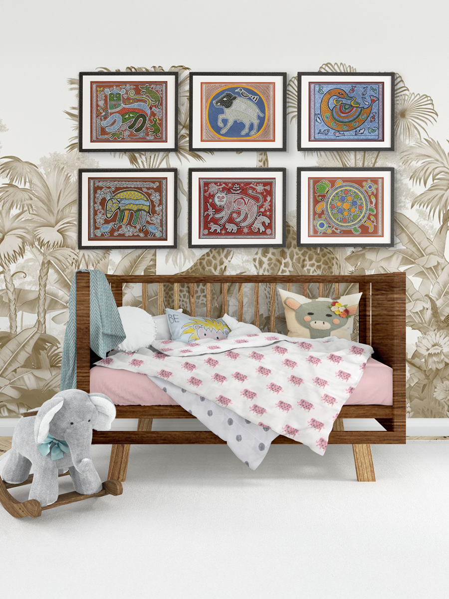 Buy Animal collection in Mandana art by Vidya Soni