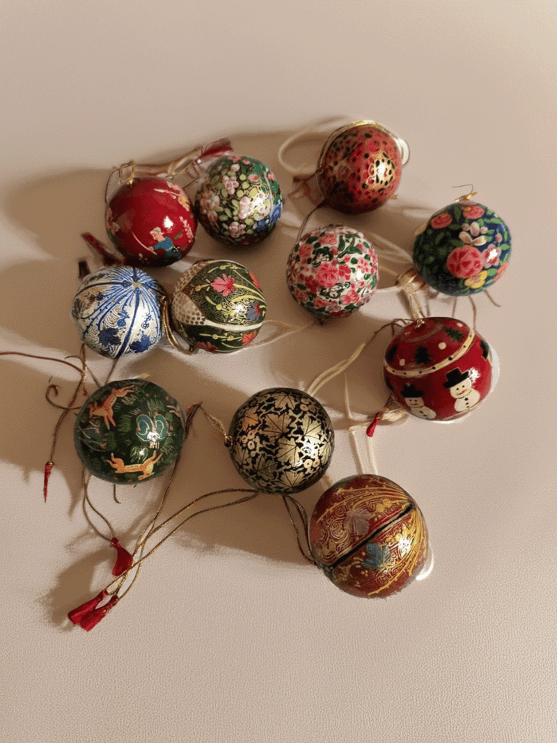 Shop Balls Christmas decor in Paper Mache by Riyaz Khan