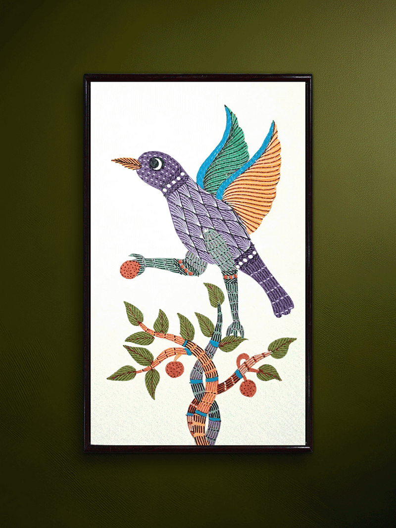 shop Bird and Fruit in Gond by Kailash Pradhan