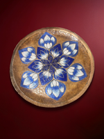Shop Blue Lotus Blossoms: A Copper Plate by Sanjay Patil