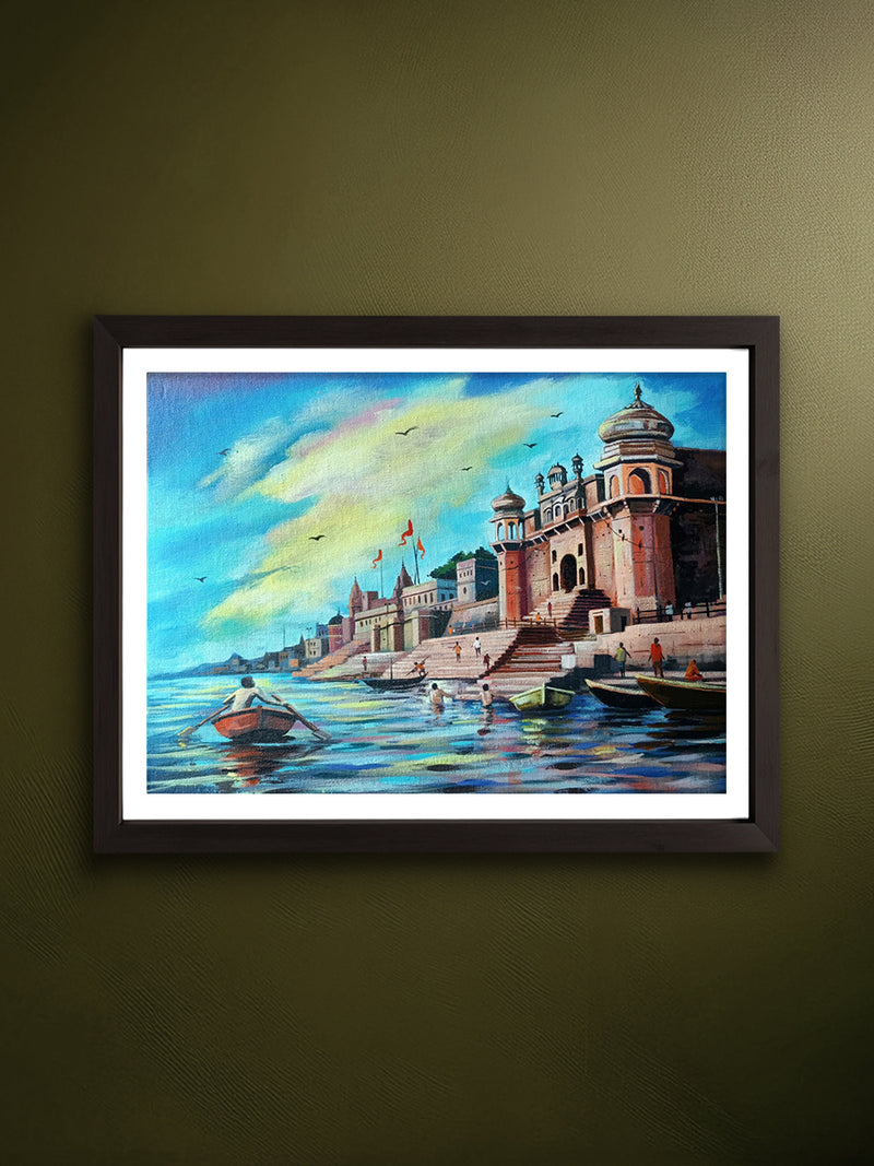 Shop Chet Singh Ghat, Varanasi in Acrylic by Ashish Kumar Mishra