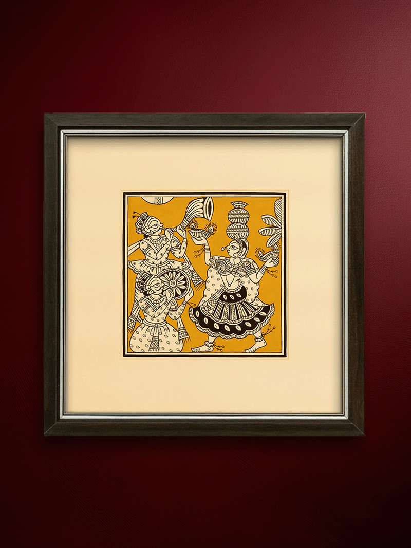 Shop Dance scene along with musical instruments: Phad by Kalyan Joshi