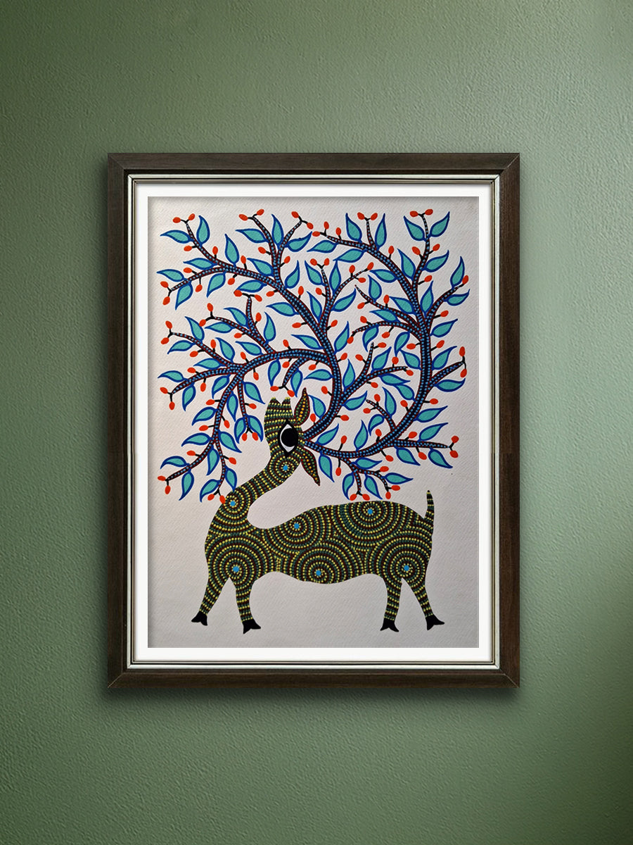 Shop Deer with Majestic Antlers in Bhil by Kamlesh Parmar