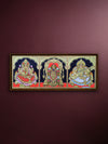 Shop Divine Beauty: Lord Balaji, Goddess Lakshmi, and Goddess Saraswati in Tanjore Art by Sanjay Tandekar