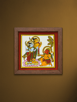 Shop Divine Devotion: Lord Rama and Lakshman with Lord Hanuman in Phad by Kalyan Joshi